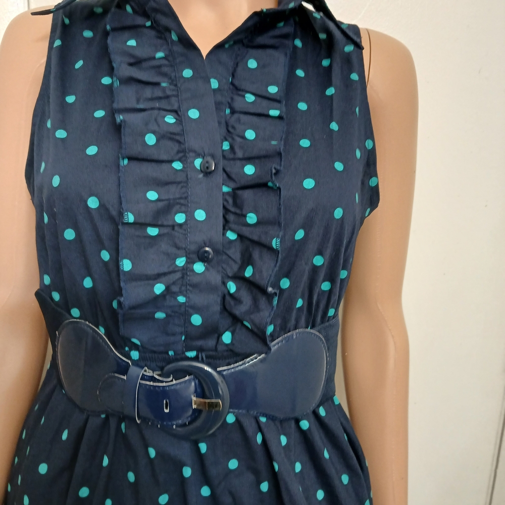 Bailey Blue Navy Polka Dot Dress